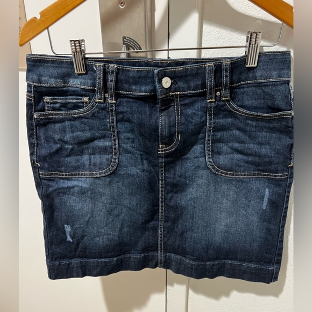 Womens White House Black Market Pencil Jean Mini Pencil Skirt Size 6